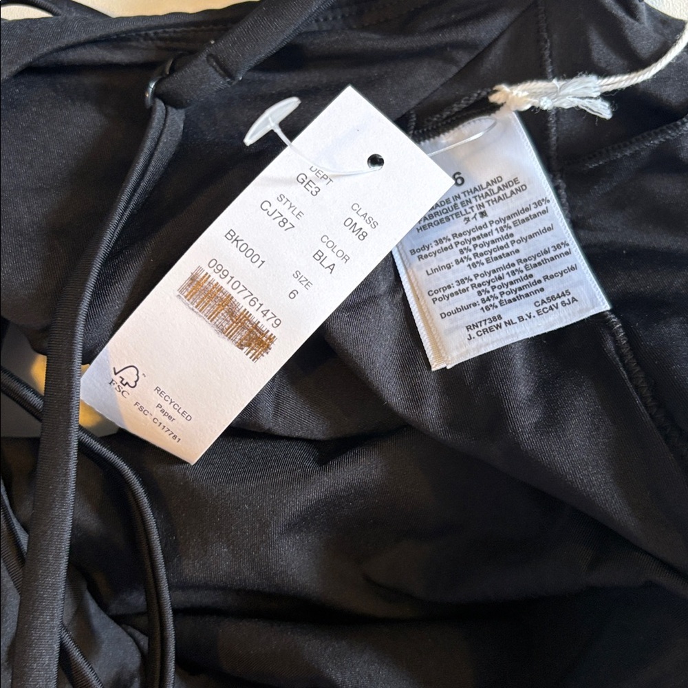 J Crew Mira one-piece swimsuit in Classic Sculpt Size 6‎ Black - Picture 5 of 5